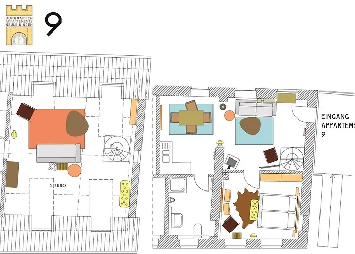 아파트 Burggarten 뉴라이닝언